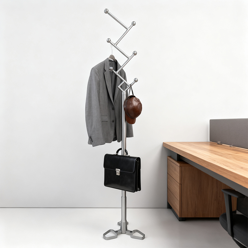 How can the welding process of metal coat racks ensure connection strength?